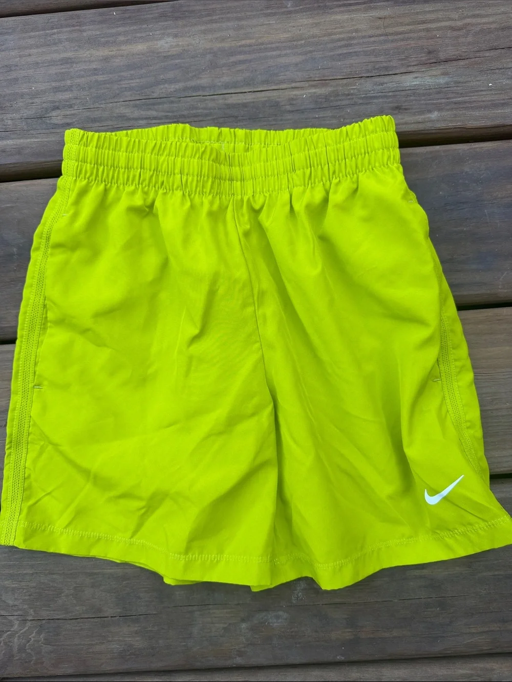 Nike Kids Dri-fit Neon Yellow Shorts